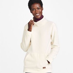 L.L. Bean Women's cozy cottage fleece shawl collar tunic blouse